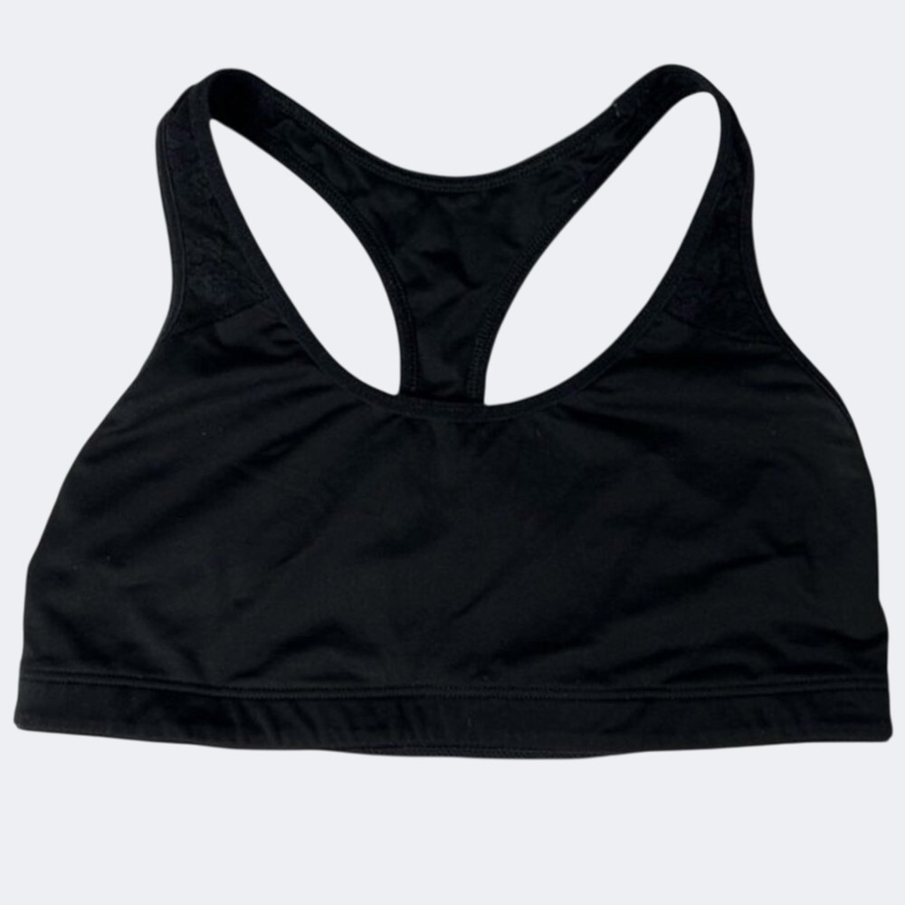 PINK Victoria’s Secret Black Lace Yoga Racerback Bra
